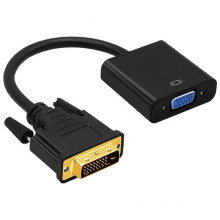 Full HD 1080P DVI to VGA Adapter DVI-D 24+1 25 Pin Male to 15 Pin Female Cable Converter for PC Computer HDTV Monitor Display